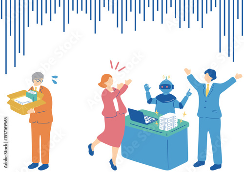 職を失う高齢会社員	