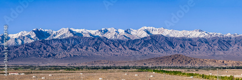 Scenery of the Qilian Mountains in Zhangye City, Gansu Province, China