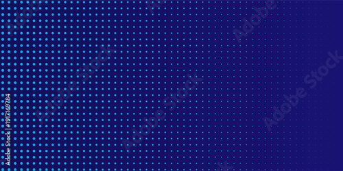 Abstract blue dynamic wavy line dotted texture ,Dark blue background with copy space. Modern futuristic simple dots pattern. EPS10
