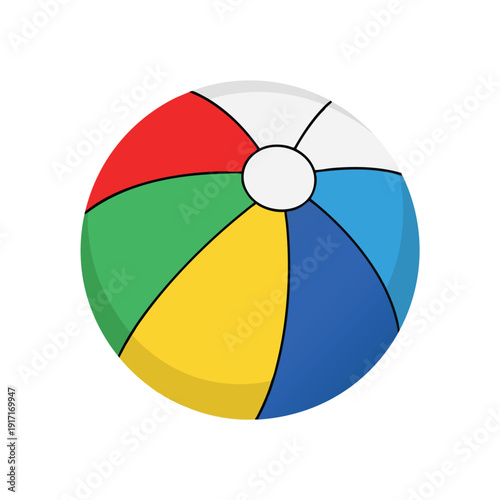 Colorful Beach Ball Illustration