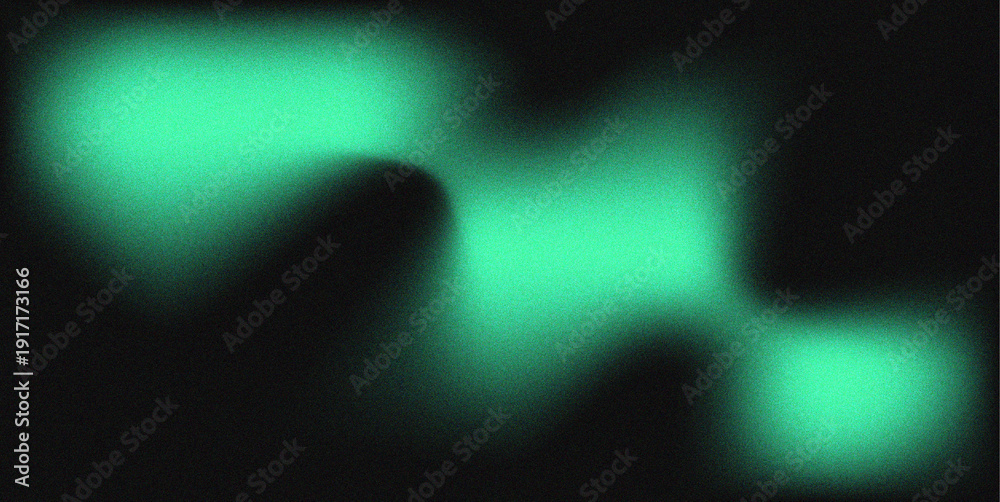 Fototapeta premium Abstract green light waves create a glowing effect on a dark background, evoking a sense of mystery and depth. Perfect for modern design, technology, or science-related projects.