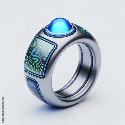 Glowing Tech Ring Display