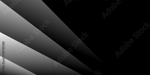 Abstract Black Diagonal Geometric Background With Shadow Gradient. Modern creative trendy design in vector illustration