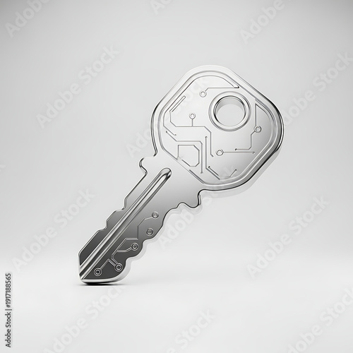 Sleek Silver Key Showcase