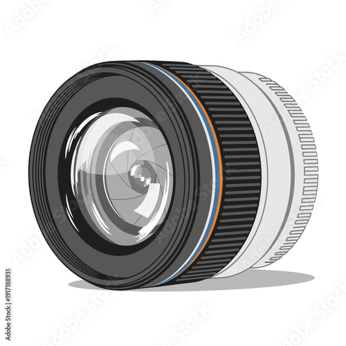 Camera lens illustration