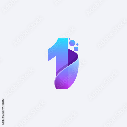 fluid number one  with purple color 
