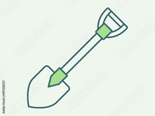 Shovel icon. Agriculture icon design. Simple filled and outline icon. Vector icon.