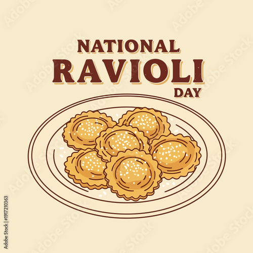 Celebrate National Ravioli Day with Delicious Homemade Ravioli on a Plate