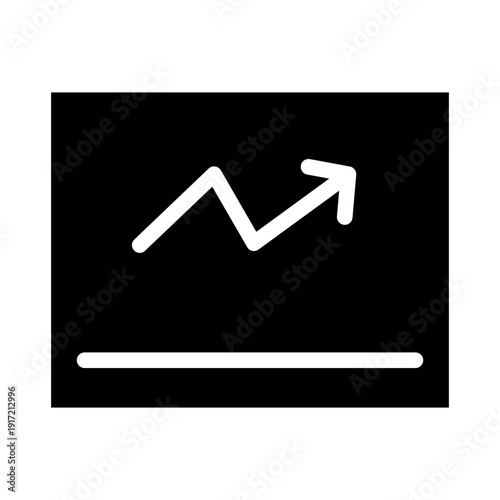 analytics glyph icon