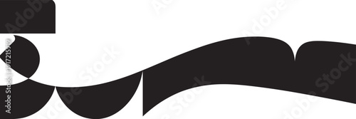 Abstract swoosh curve illustration, modern flowing shape symbol isolated for logo branding motion graphic design creative versatile projects use