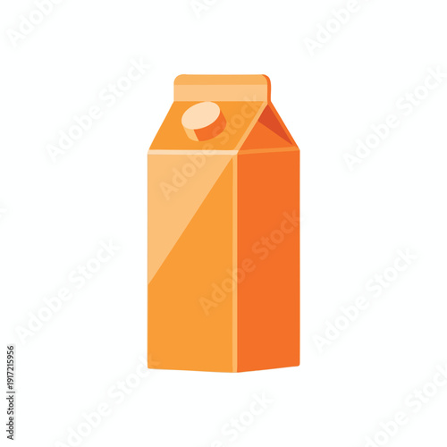 Orange Juice Carton Illustration