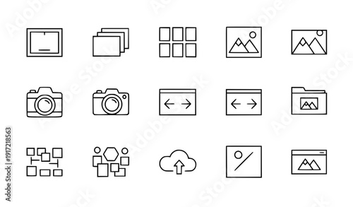 Set of electronic device icons flat design vector illustration scalable art