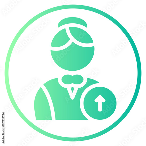 up arrow gradient icon