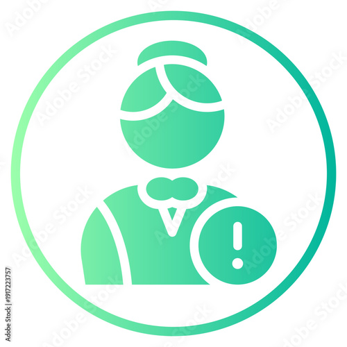 warning gradient icon