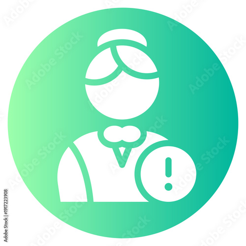 warning gradient icon