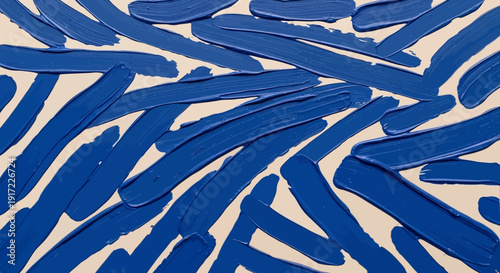 Blue abstract background with curved shapes and lines.