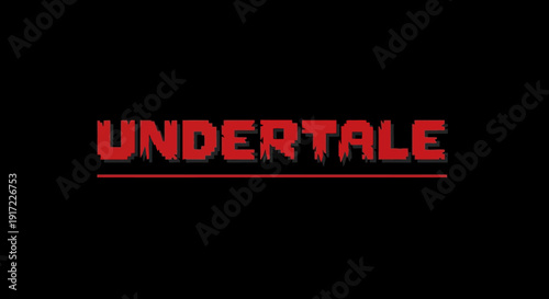 Undertale game logo with red text on black background.