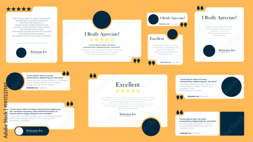 Obraz premium Client or customer review testimonial social media post. Customer or client service feedback review post design template