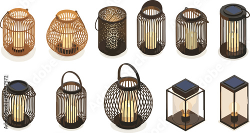 lanterns row ambient light