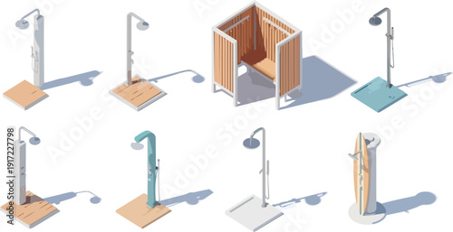 outdoor shower fixtures row