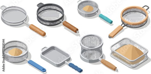 sieve set and pans