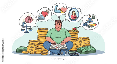 Personal Finance and Budgeting A Man Planning His Financial Future with Dreams