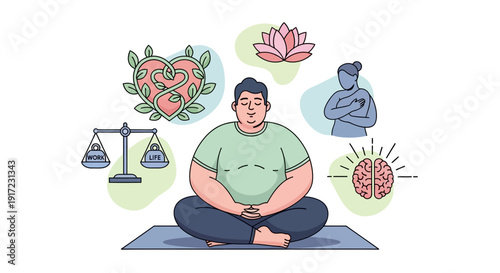 Serene Meditation for Holistic Well-being Mind, Body, and Soul Connection