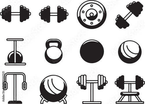 set of fitness equipment