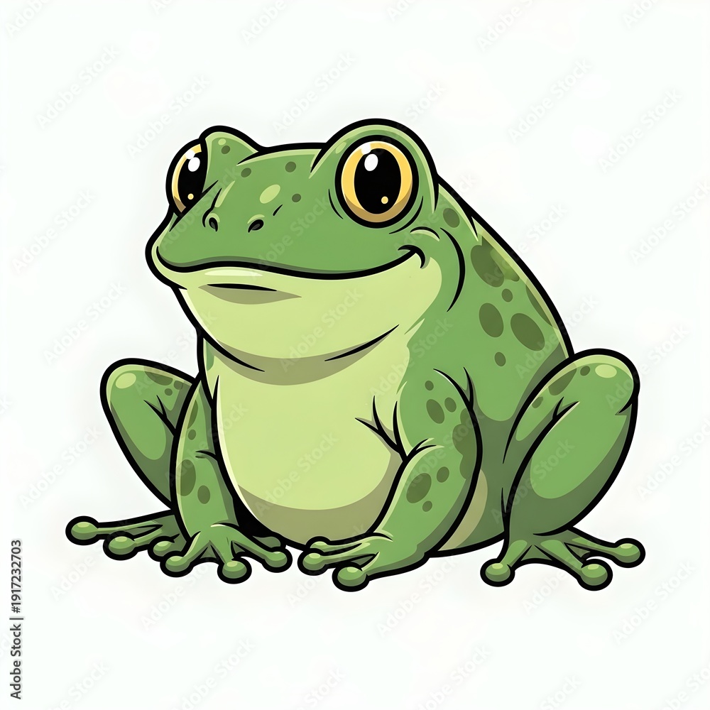 Fototapeta premium frog on white background