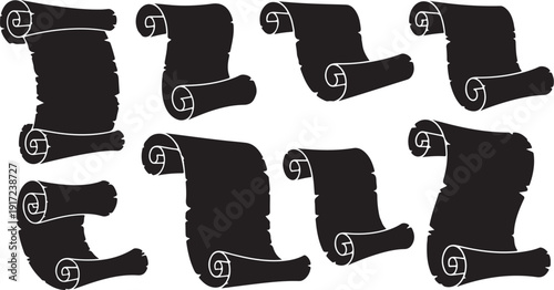 Collection of black cowboy boots with white logo details