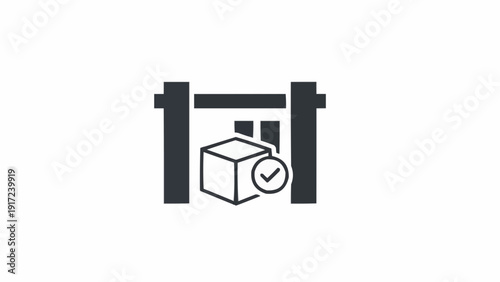 Package Delivery Service Icon Symbol.
