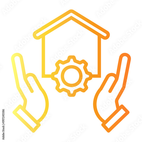 property Line Gradient Icon