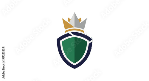Shield icon with crown symbolizing protection and royalty.