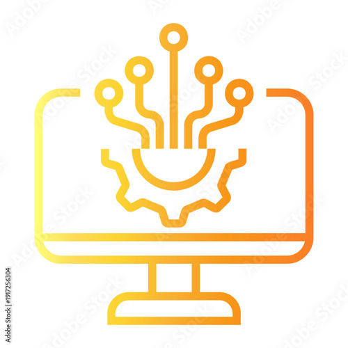 software development Line Gradient Icon