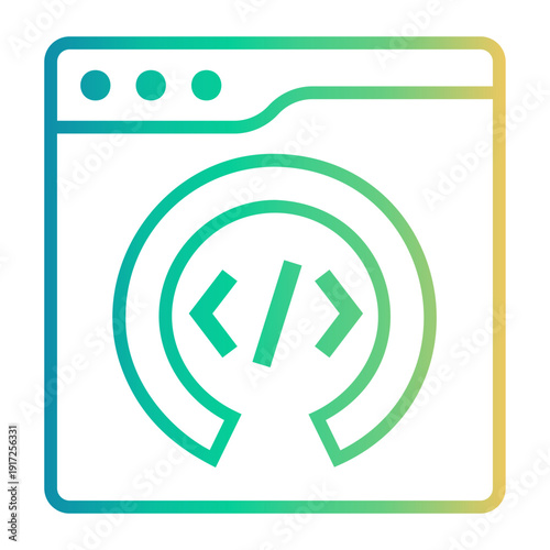 software development Line Gradient Icon
