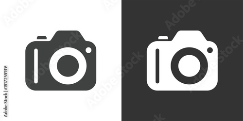 Digital Camera Icon. Solid glyph series icon