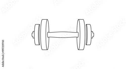 Dumbbell weightlifting equipment for fitness and strength training exercises