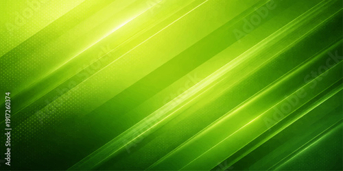 Abstract green background with a bright macro leaf texture and flowing nature pattern lines creating a spring garden art backdrop