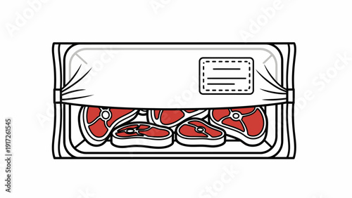 Vacuum Sealed Red Shoes for Storage