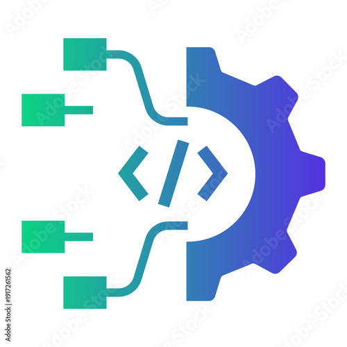 software development Gradient icon