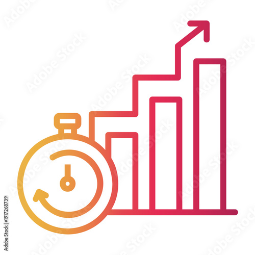 capital Line Gradient Icon