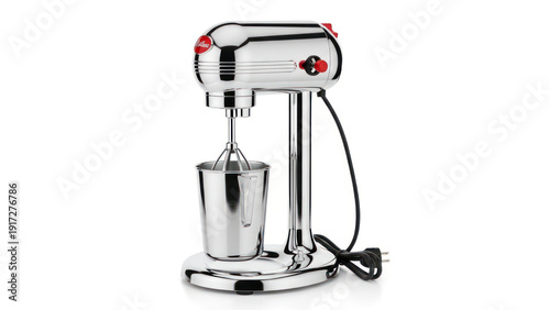 Stainless Steel Stand Mixer with Bowl Attachment.