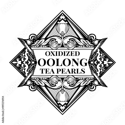 A vintage style illustration showing espresso beans

