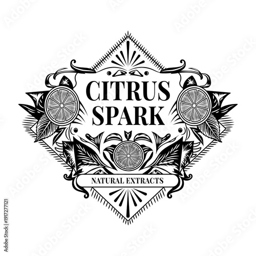 A vintage style illustration showing espresso beans

