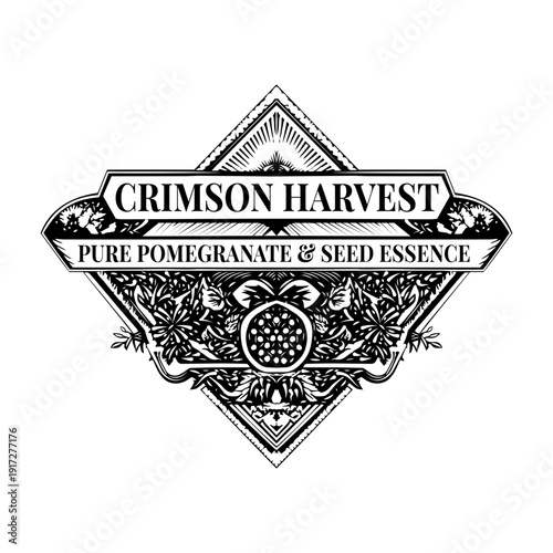 A vintage style illustration showing espresso beans

