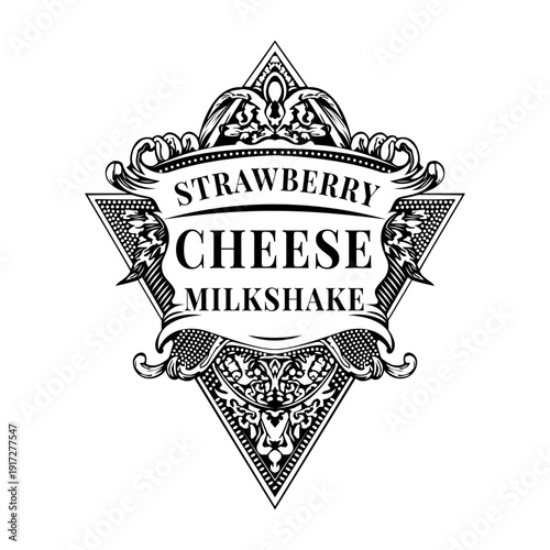 A vintage style illustration showing espresso beans

