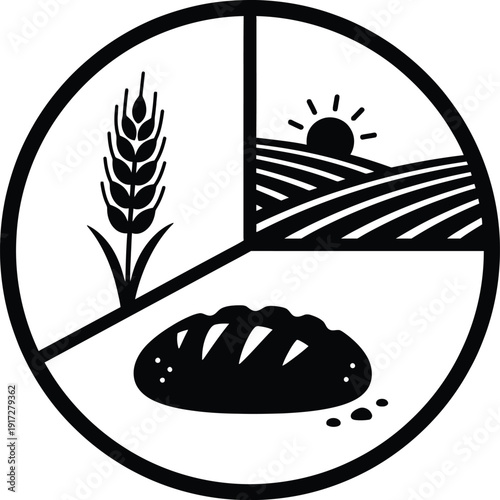 Minimalist placeholder icon depicting a vector file format isolated on white background, Vector