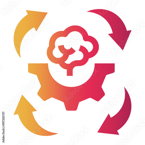 critical thinking Gradient icon