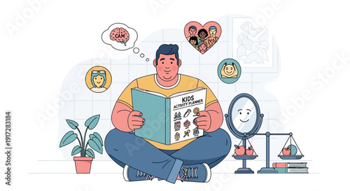 Understanding Self-Acceptance and Mental Well-being Through Illustration