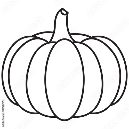Pumpkin Coloring Page for Kids Printable